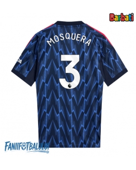 Arsenal Cristhian Mosquera #3 Tricou Fotbal Replică 2025-26 Barbati Deplasare